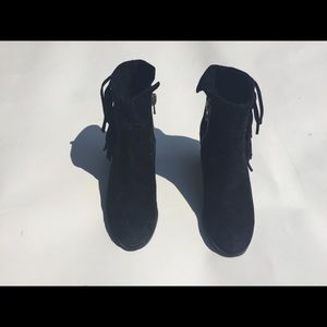 Sam Edelman Louie Suede Fringe Booties